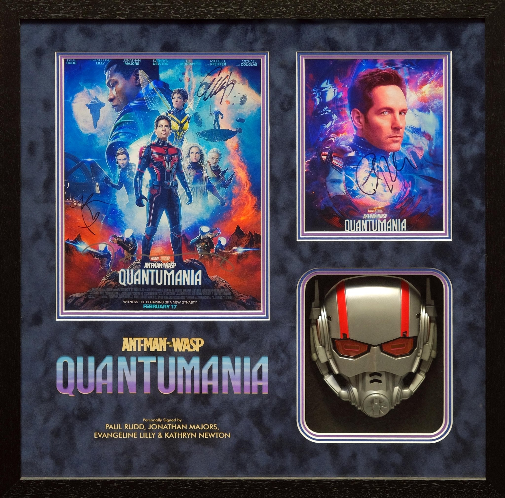 Ant-Man and the Wasp Quantumania Signed by cast Photograph Framed Display - Memorabilia Framers Shop